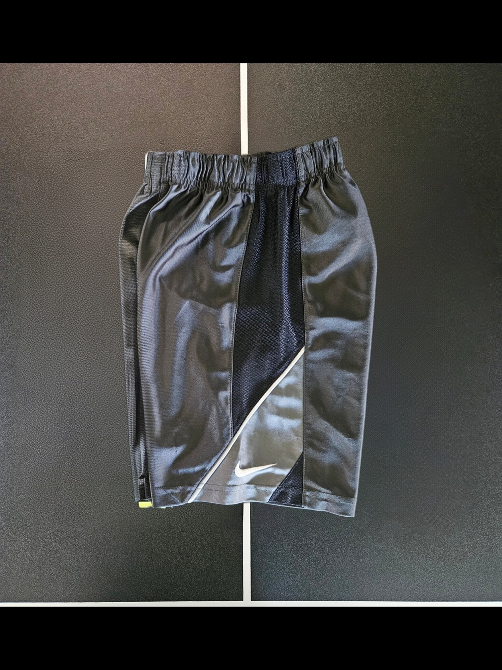 Nike Black Athletic Shorts with White Swoosh